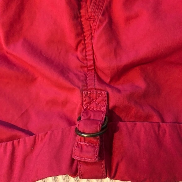 J. Crew Twill City Fit Sz 6 Cuffed Shorts Dark Pink Summer Casual Preppy Trendy - Picture 3 of 4